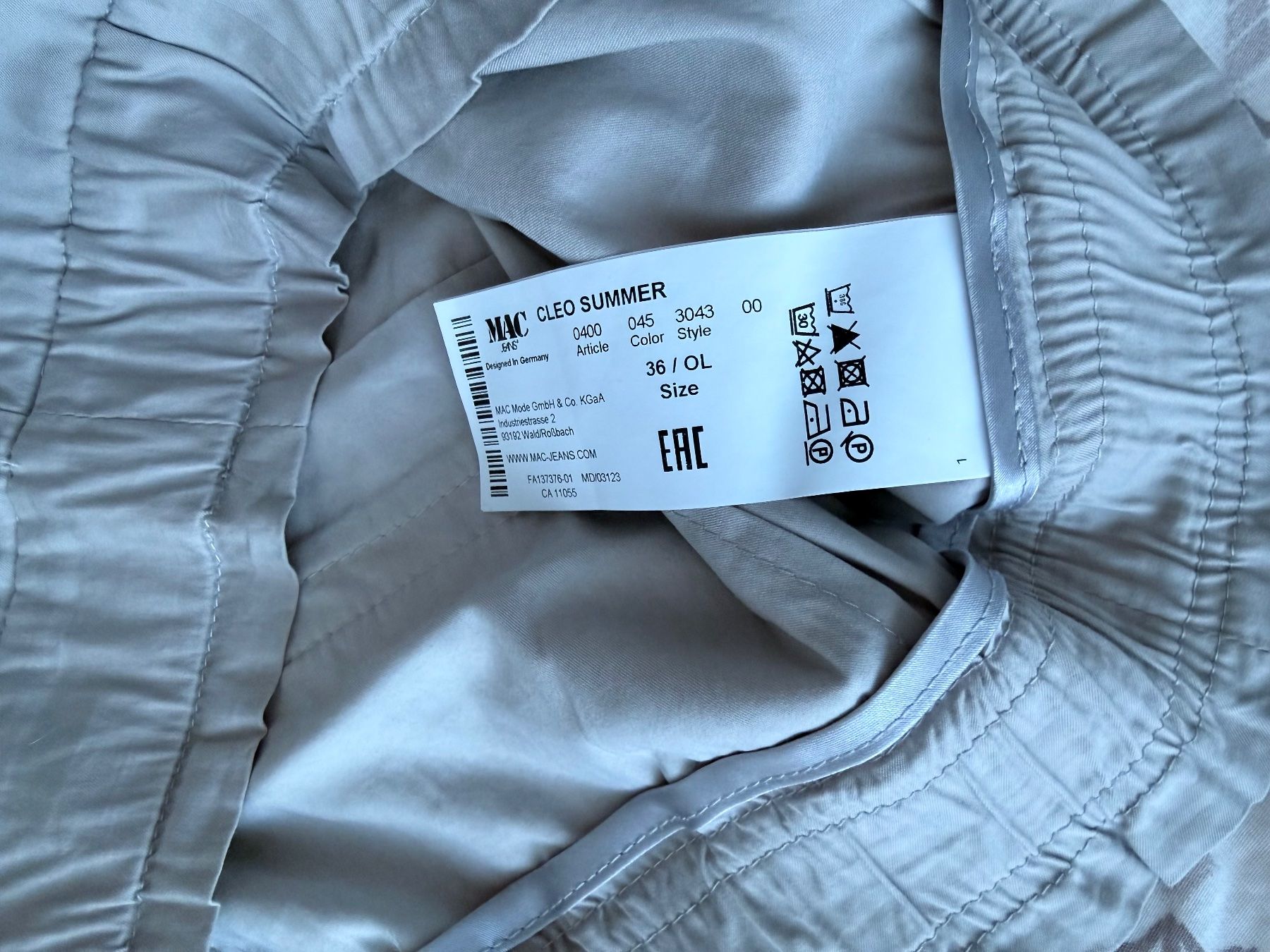 Pantaloni: MAC Cleo Summer Sommerhose Grösse 36 neu – Nuovo (secondo la descrizione) da Luzern venduto da marsupilami13 2