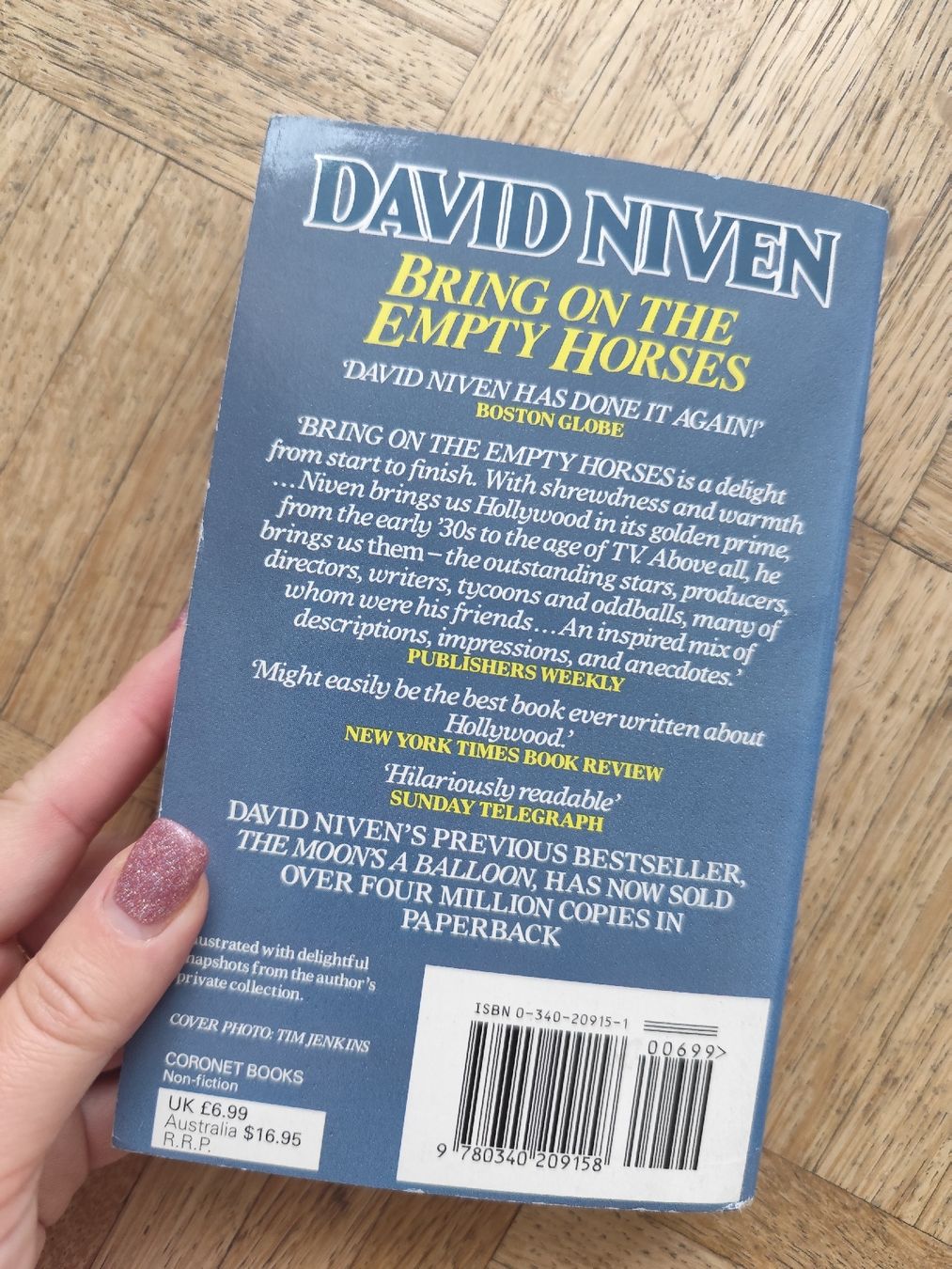 Libri: David Niven "Bring on the Empty Horses" Hollywood stories – Usato da Mägenwil venduto da VintageGirly 1