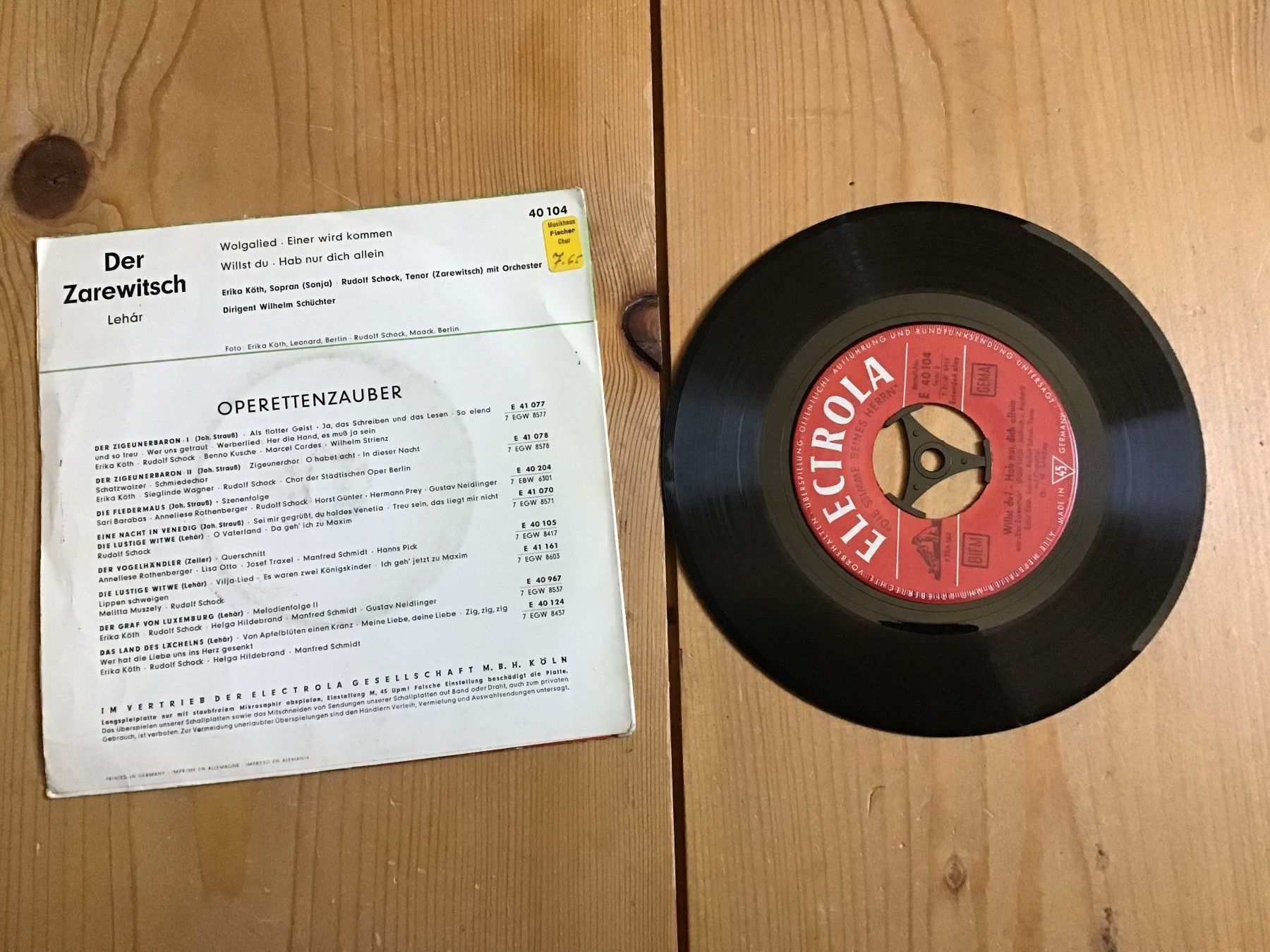 Schallplatten: single, R. Schock, der zarewitsch – Gebraucht aus liestal von makai05 2