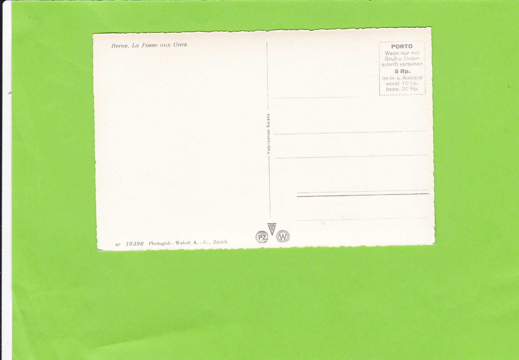 Cartoline postali: Bern-Bärengraben – Usato da St. Peterzell venduto da neckertal 1