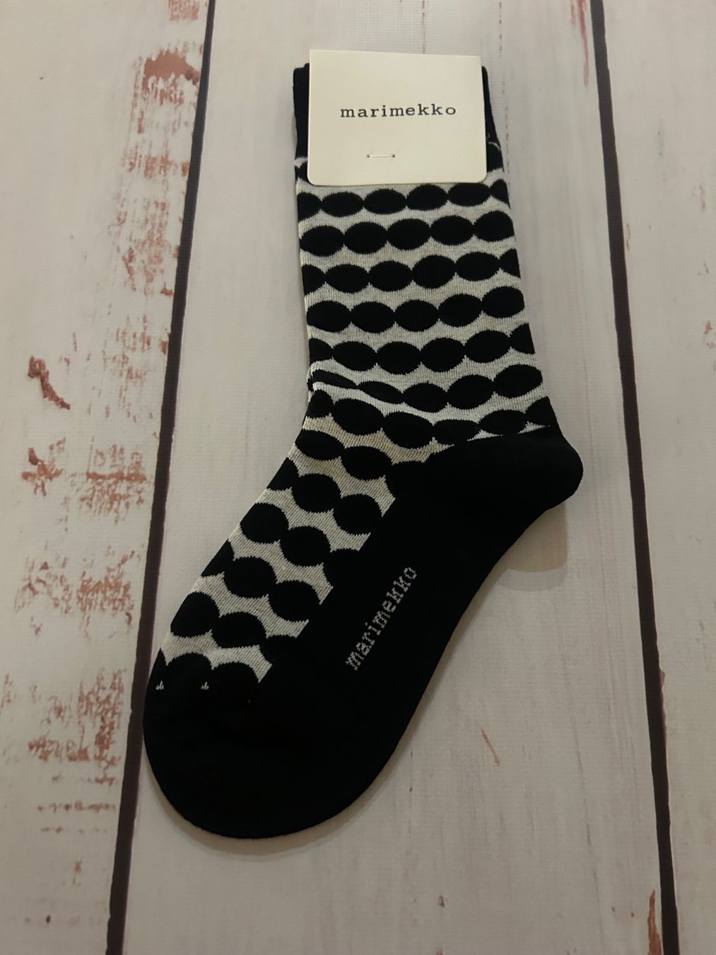 Calze: Socks with pop-up print flower Marimekko – Nuovo e nell'imballaggio originale da Zürich venduto da Ferienan