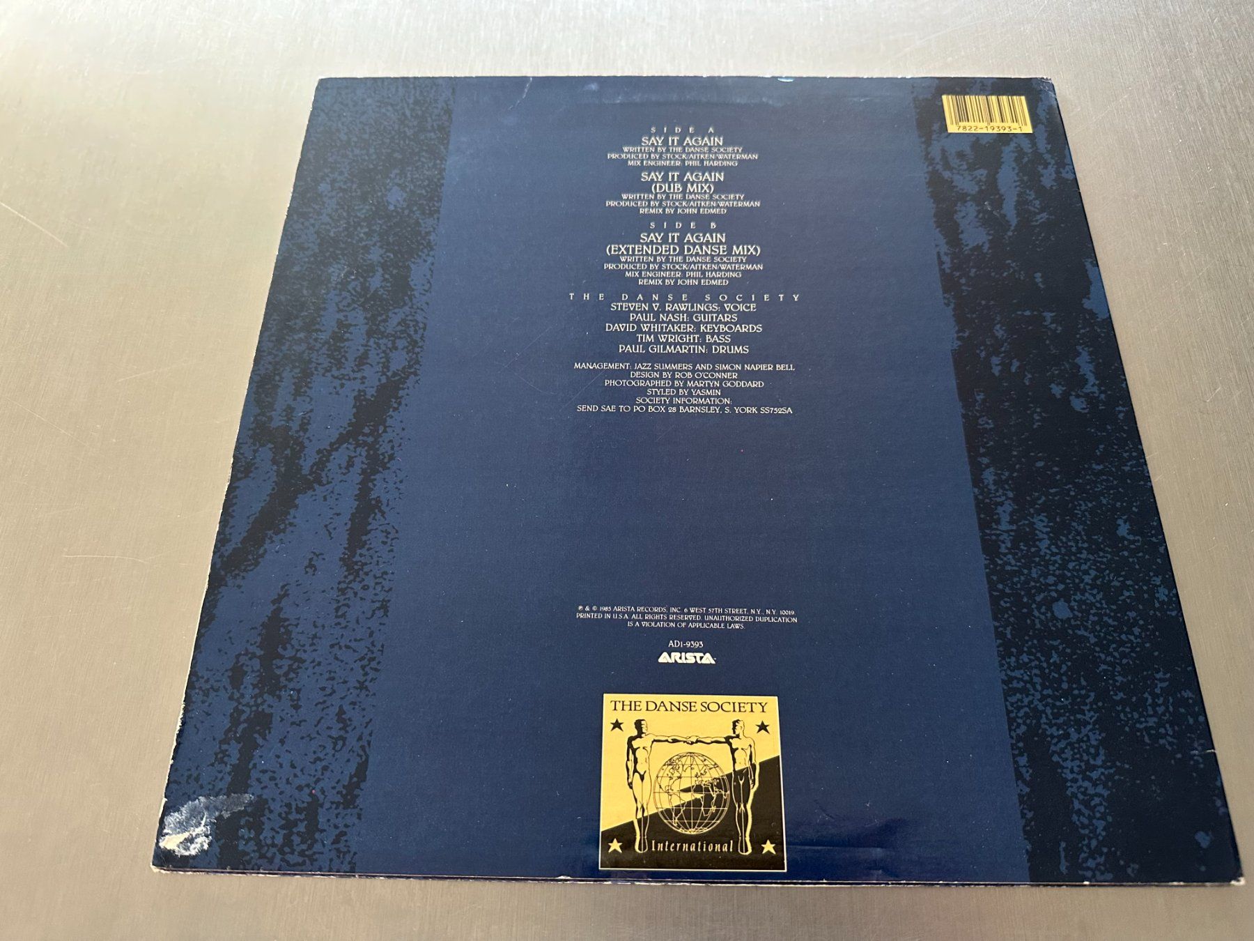 Schallplatten: THE DANSE SOCIETY 12 SAY IT AGAIN – Gebraucht aus Sion von jaipur1401 1