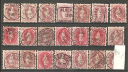 Stehende Helvetia 1 Fr. x 21