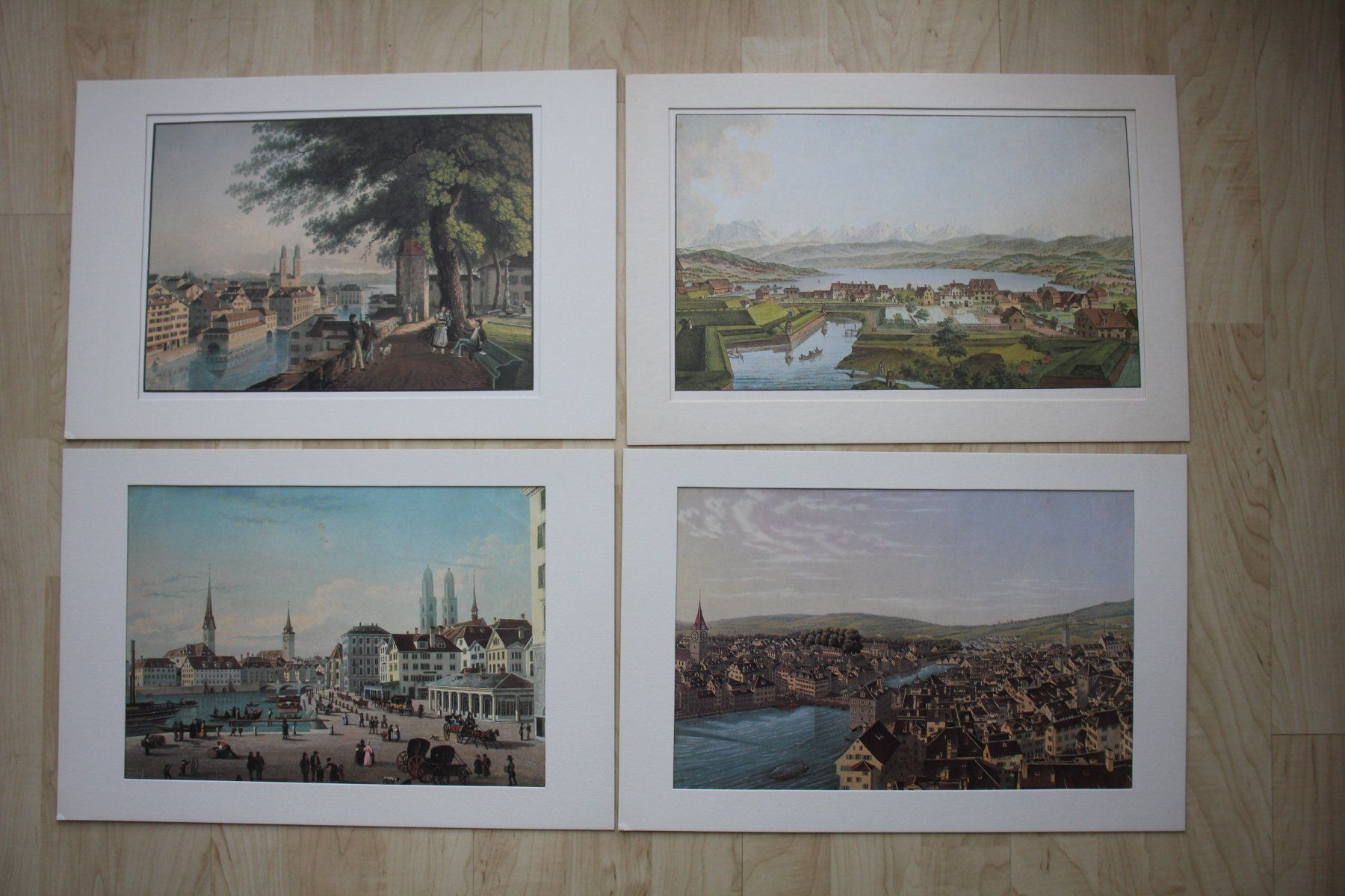 Posters & Illustrations: Alte Zürcher Ansichten 4 Bilder – D'occasion à Wiedlisbach par han_n6ff