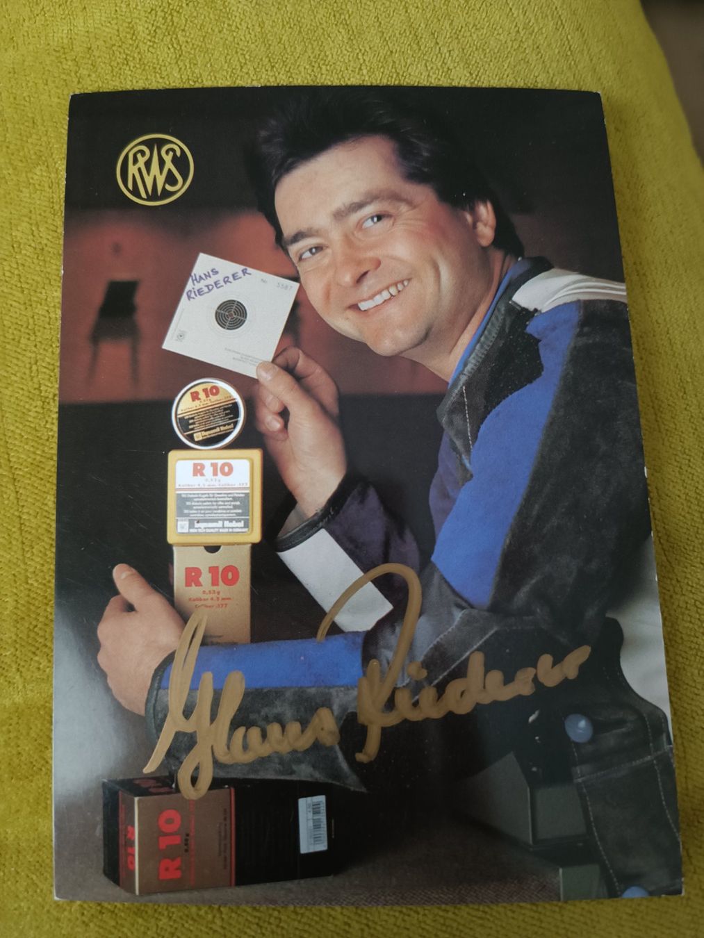 Autografi: Hans Riederer - Olympia Bronze – Usato da Menziken venduto da Artographs