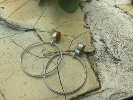 Ohrstecker Sterlingsilber mit Schaumkoralle