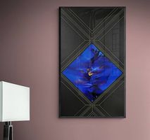 Acrylgemälde «Geometrisches Auge»  120 × 70 cm