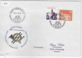 9100 Herisau 2 24.4.76 Werbestempel