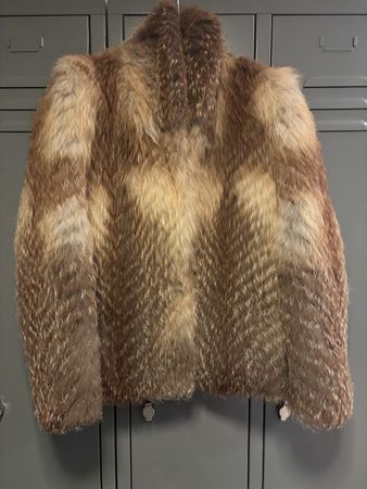 Sandro Fuchsfelljacke braun-gold Gr. 1 (34)