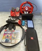 Nintendo Switch Komplettset + Ring Fit + Mario Lenkrad
