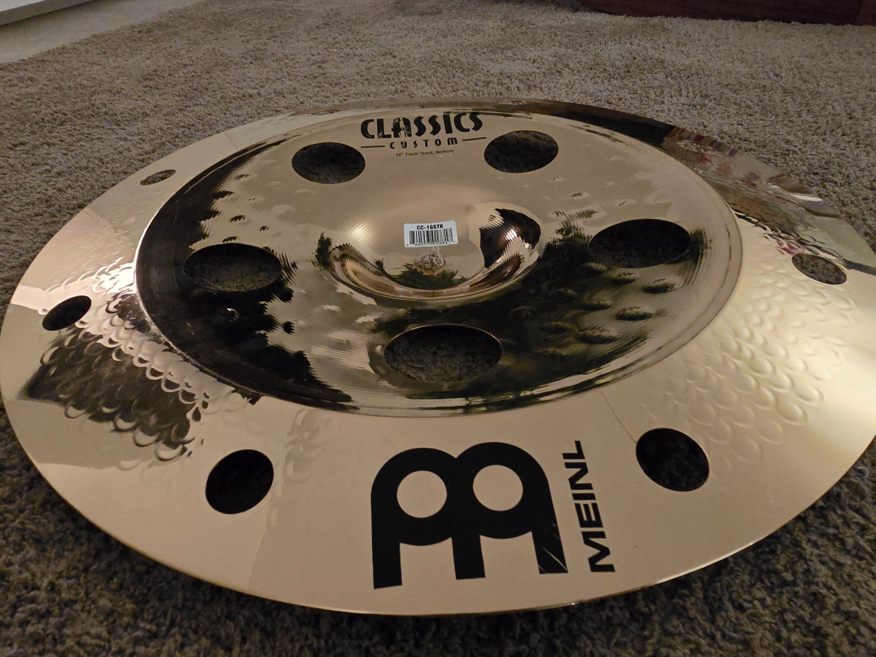 Meinl Strumenti musicali: Meinl 16" Classic Custom Trash Stack – Usato da Mels venduto da tan_bzw6 1