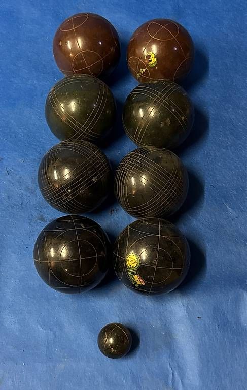Giochi: Vintage Bocce Spiel 9 Teilig – Usato da Horgen venduto da mel_cn8v