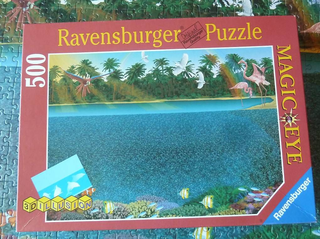 Ravensburger Puzzles: 500 T. Puzzle Magic eye Delfine – D'occasion à Ueken par dale02 1