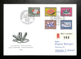 1959 FDC Pro Patria illustriert und Einschreiben - LUXUS