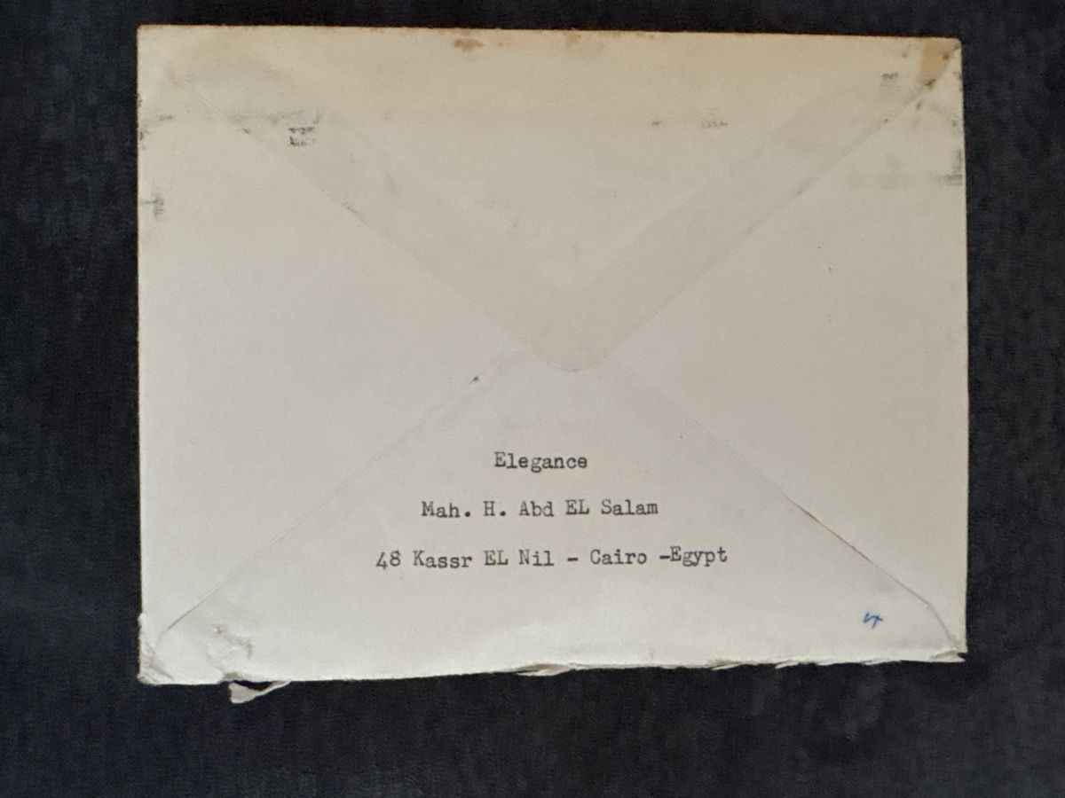 Alle Briefmarken: Enveloppe philatélique Égypte 1973 Interpol état usagé – Gebraucht aus Carouge GE von irma016 1