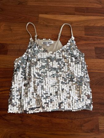 Walter Baker Pailletten Top Gr. S glitzernd für Silveste...