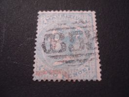 uralte Briefmarke Mauritius, 2 Pence, gestempelt