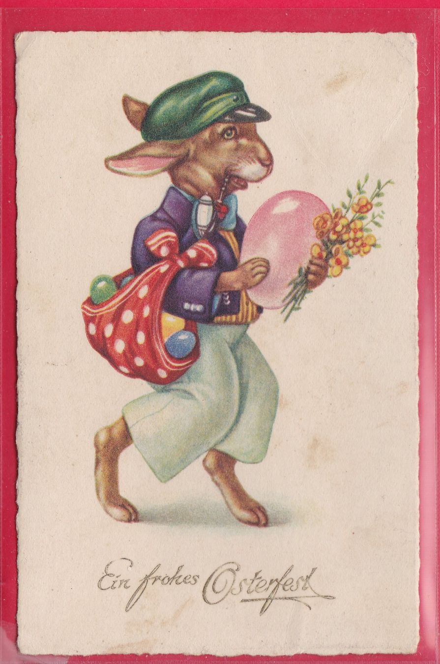 Cartoline postali: EIN FROHES OSTERFEST, 1916 – Usato da Oberrieden venduto da Gebirgsstelze