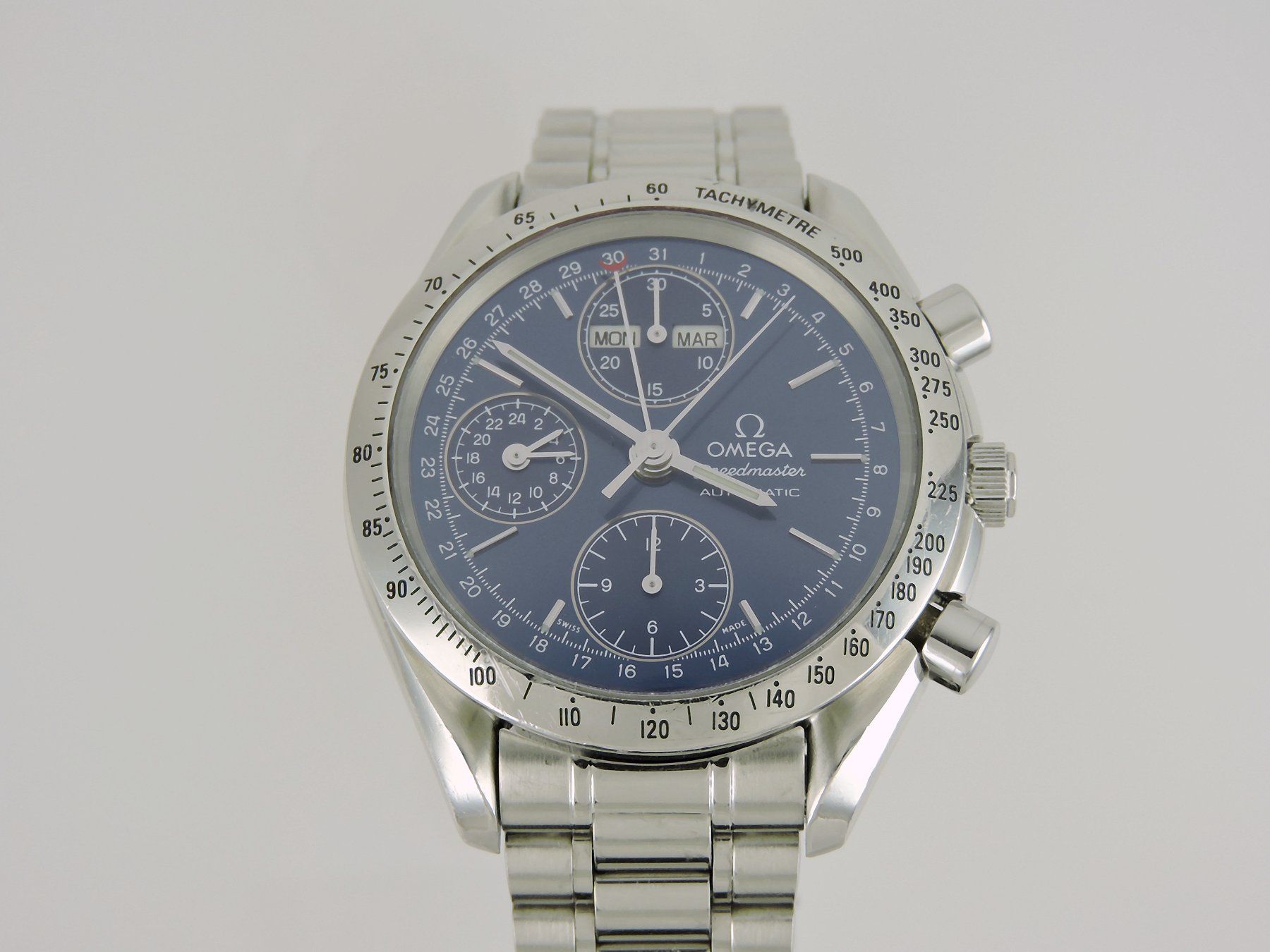 Omega Orologi: 1994 Omega Speedmaster Triple-Date Chronograph - Serviced – Usato da Bern venduto da Vintage-Oyster 3