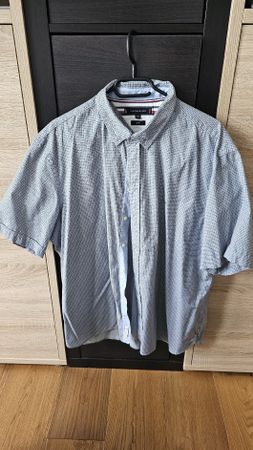 Tommy Hilfiger Herren Hemd kurzarm Gr. XXXL Slim Fit