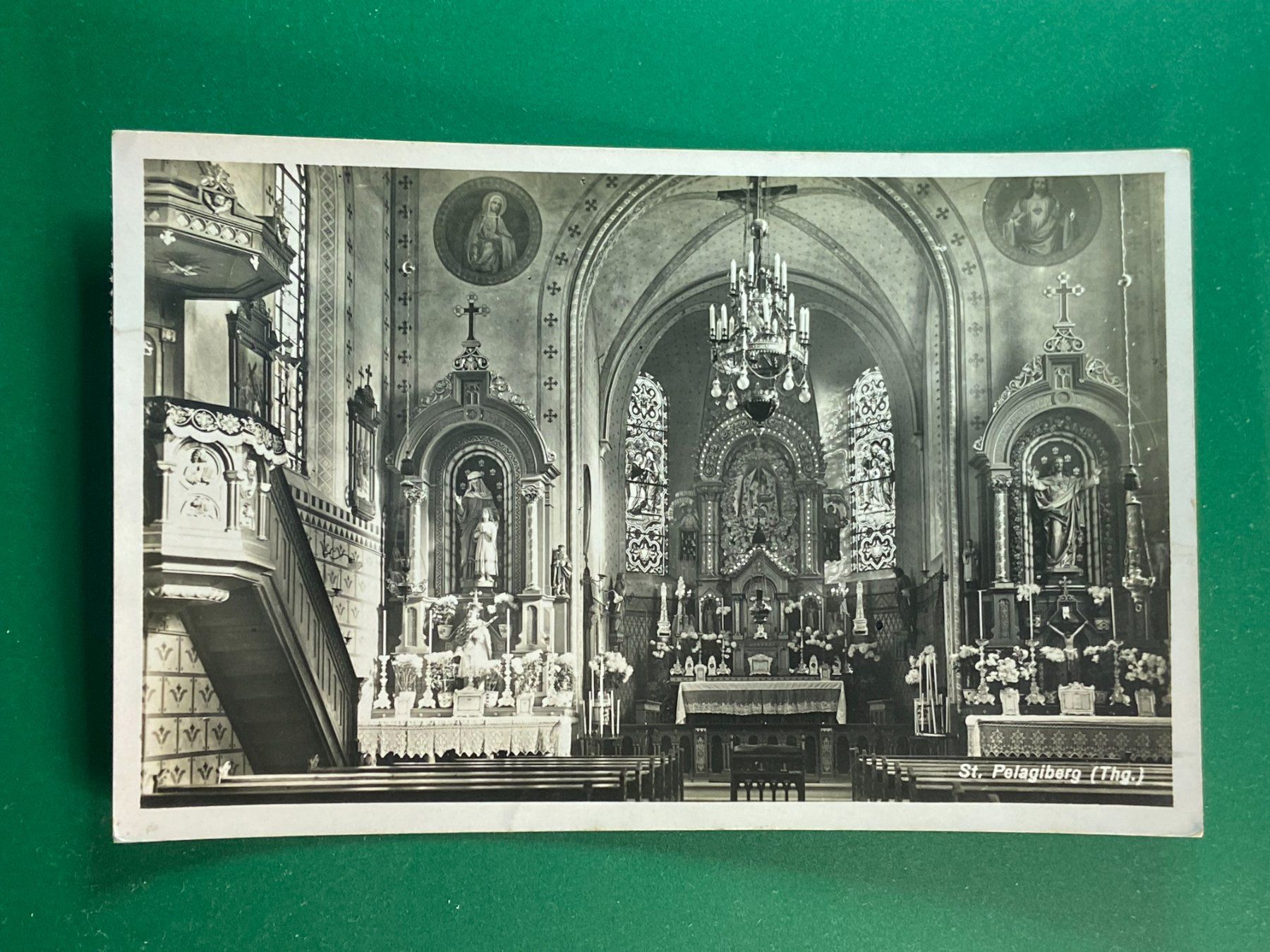 Cartoline postali: St. Pelagiberg - Thurgau - Wallfahrtskirche – Usato da Steg VS venduto da danwer74