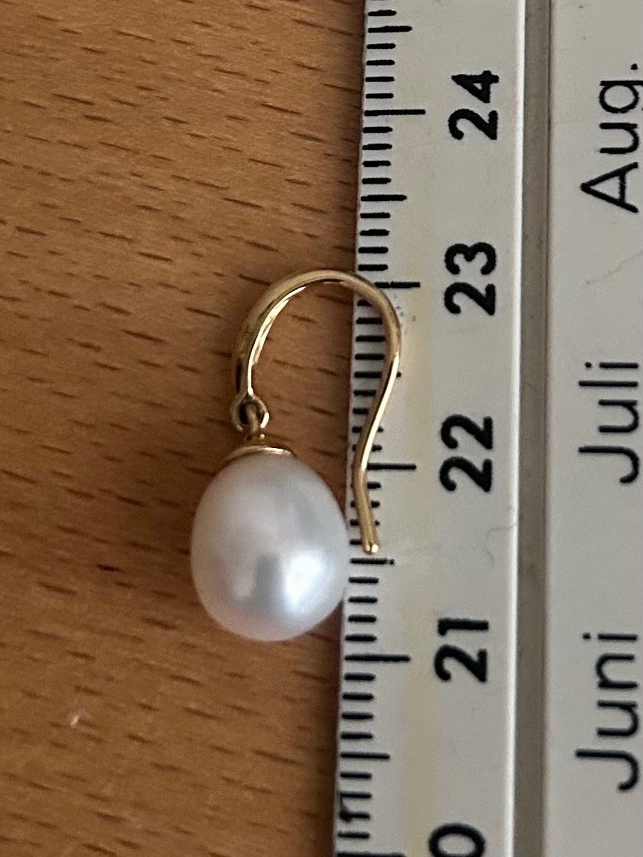 Boucles d'oreille: Elegante Goldohrringe mit Perlen – D'occasion à Horw par mel_j56q 2