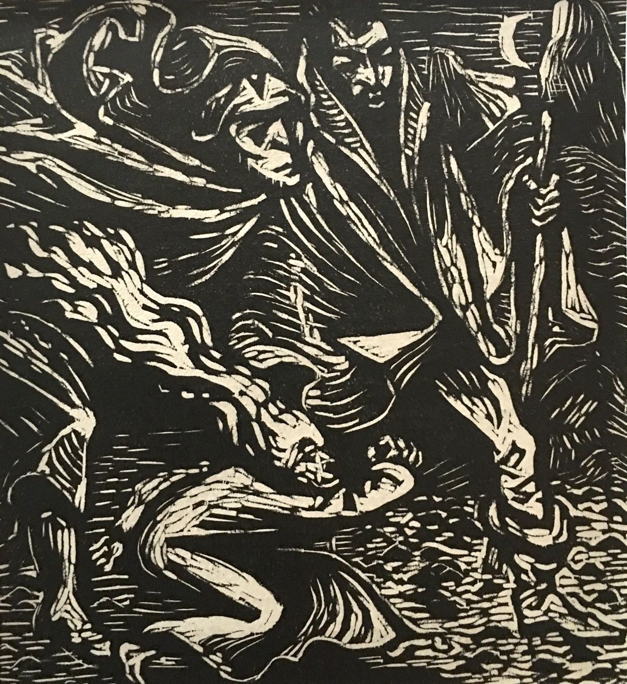 Xilografie: Ernst Barlach Original Holzschnitt "Das Irrlicht" – Usato da Nennigkofen venduto da babag 1