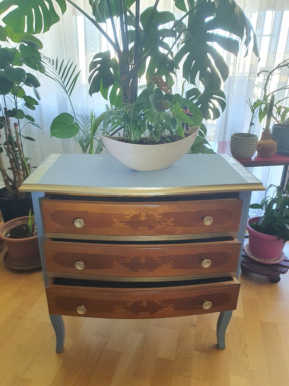 Cassettiere: Vintage Kommode, restauriert, hellblau, Unikat, Top! – Usato da Niederwangen BE venduto da rainer1505 1
