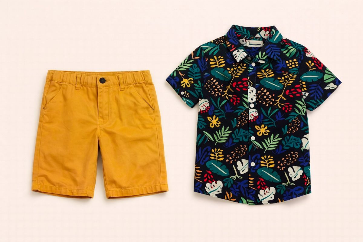 Lotti & Set di vestiti: ENSEMBLE CHEMISE ET SHORT ENFANT – Nuovo (secondo la descrizione) da Lausanne venduto da mar_6snp 1