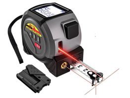 2-in-1 Laser Entfernungsmesser Digitales Maßband mit Laser