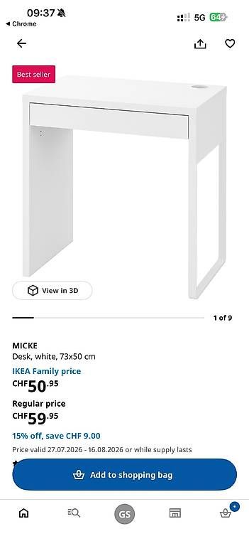 Schreibtische: Bureau Micke Ikea – Gebraucht aus Renens VD von sus_7nzr 2