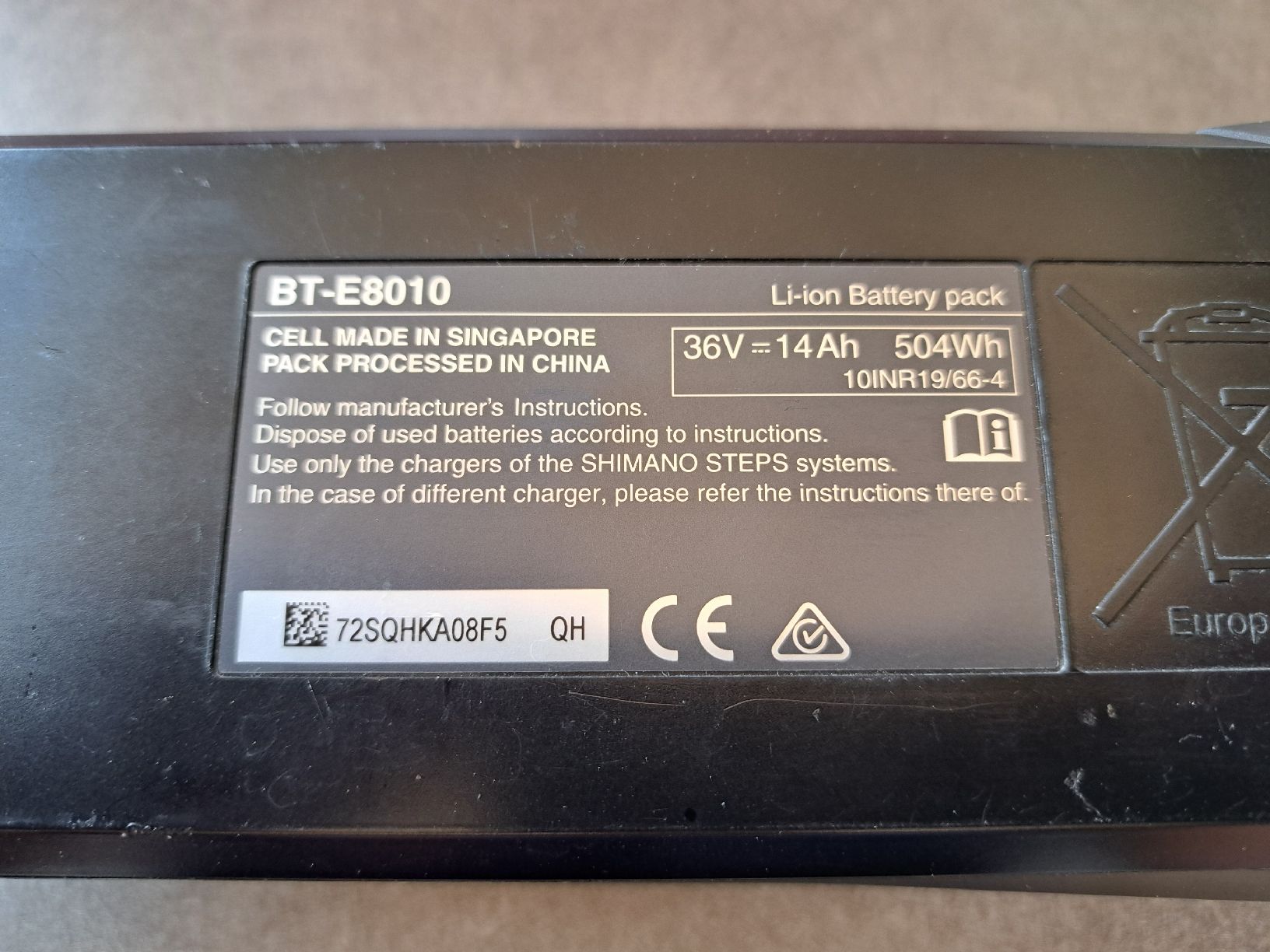 Shimano Batteries: Shimano BT-E8010 – D'occasion à Zürich par Fasszoll
