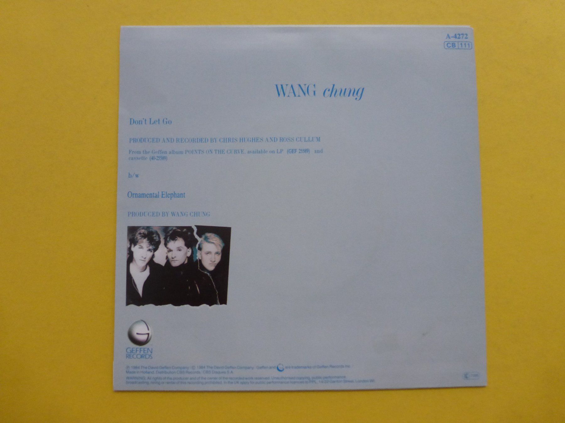 Schallplatten: Wang Chung – Don't Let Go – Gebraucht aus Zürich von Swiss57 1