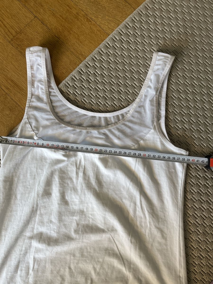 Tops: Top mit Netzeinsatz, weiss, S – Gebraucht aus Solothurn von Bobesch08 4