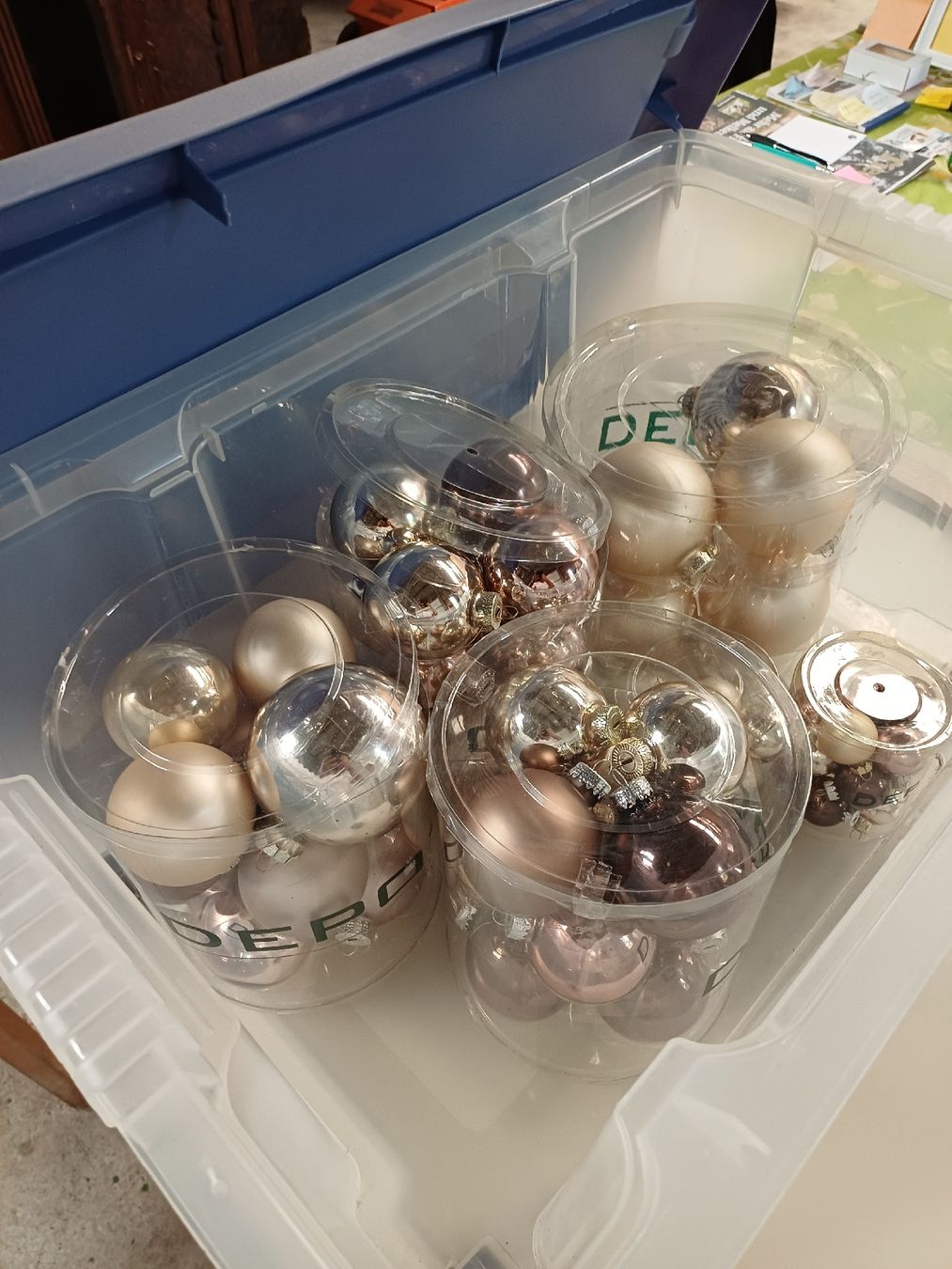 Tutte le decorazioni: Weihnachtskugeln Depot Set diverse Farben inkl. Box gebrauch – Usato da Zuckenriet venduto da Res. 3