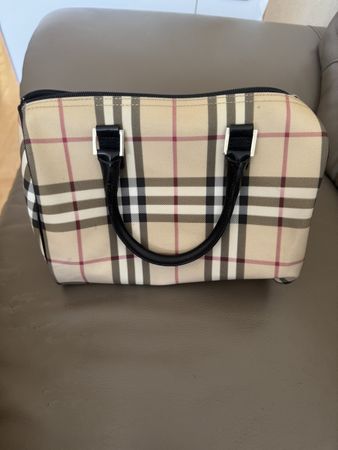 Burberry Tasche Nova Check Leder guter Zustand
