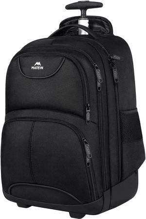 Rucksack mit Rollen Trolley Handgepäck 36L Laptop 17 Zoll