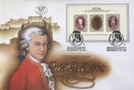 FDC MAXI WOLFGANG AMADEUS MOZART