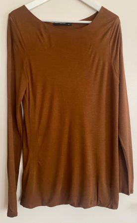 Shirt von Hallhuber in Cognac, Gr. XL