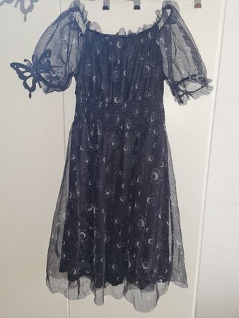 Schwarzes Tüll mit Mondmuster🌚, Grösse S/M