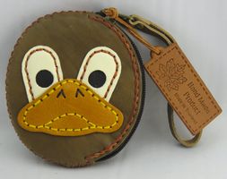 Handgemachtes - ENTE - Portemonnaie - Handarbeit aus Leder
