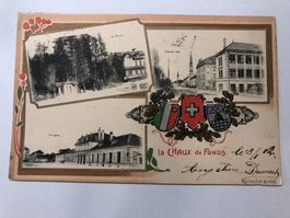 La Chaux-de-Fonds -  Gare - Grande rue - Le Stand 1902