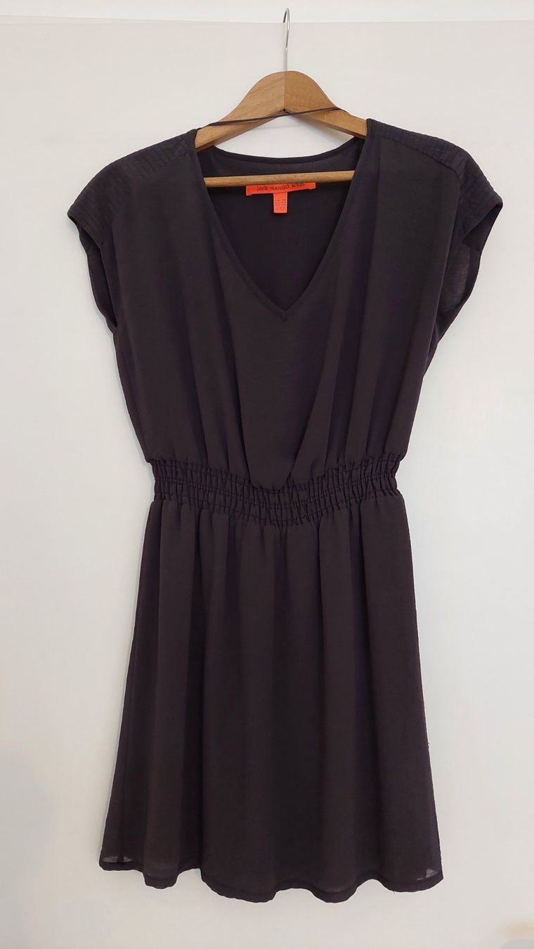Mango Vestiti: Robe Mango courte taille xs en couleur anthracite – Usato da Genève venduto da bla_s65t