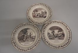 Fayence Teller Griechische Mythologie ca 1830 L021