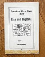 Topografischer Atlas der Schweiz BaselUmgebung 1946
