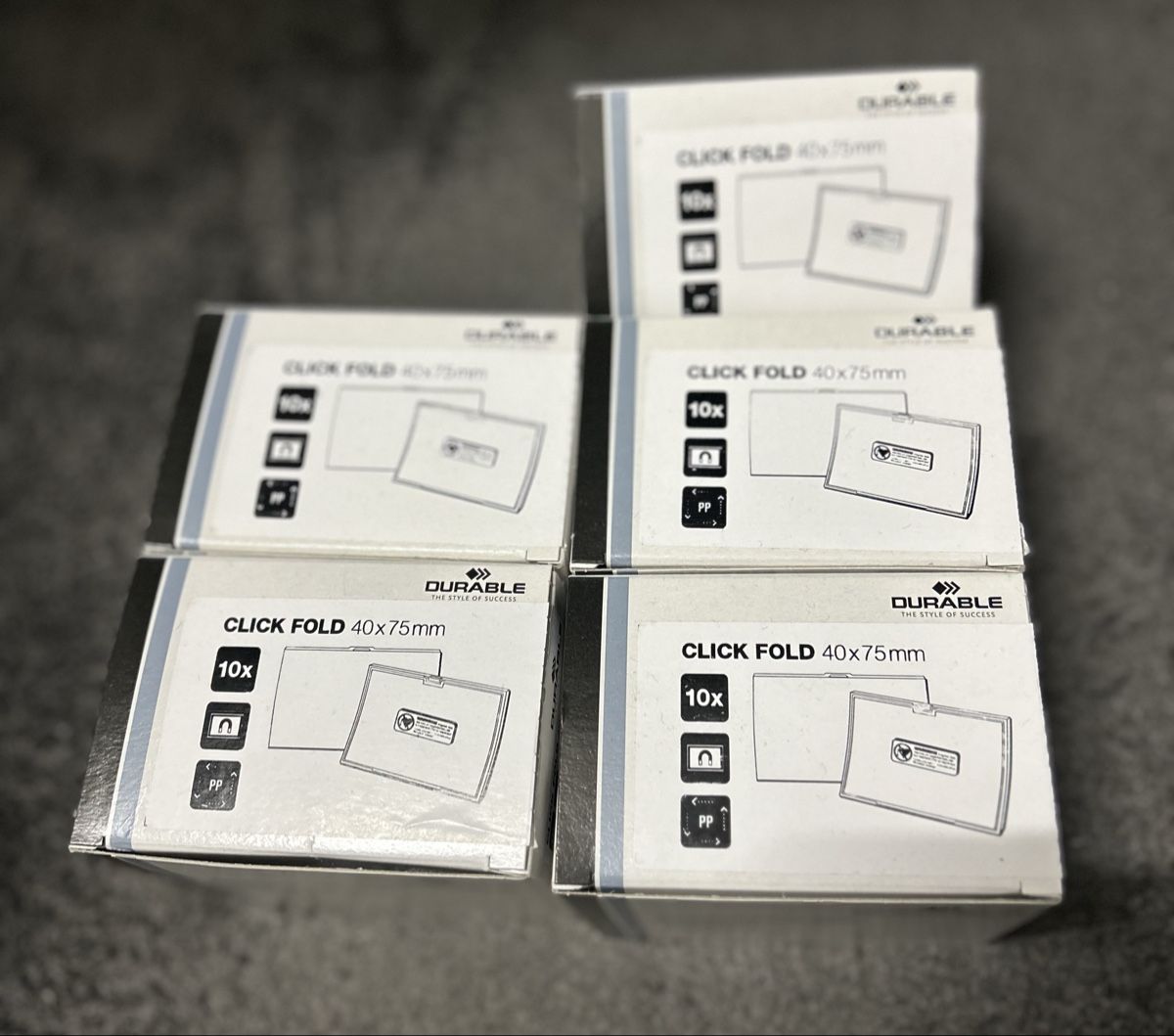 Insegne: 50x Click and Fold von Durable – Nuovo e nell'imballaggio originale da Unterägeri venduto da IT-TechANDsecondhand