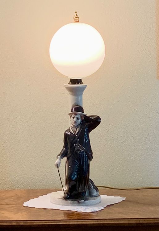 Lampada Kitsch con CHARLOT (Charlie Chaplin) . Anni 60/70. (Usato) a ...