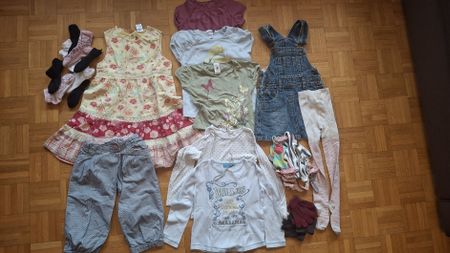 Lot de vêtements pour fille, taille 110, 4-5ans