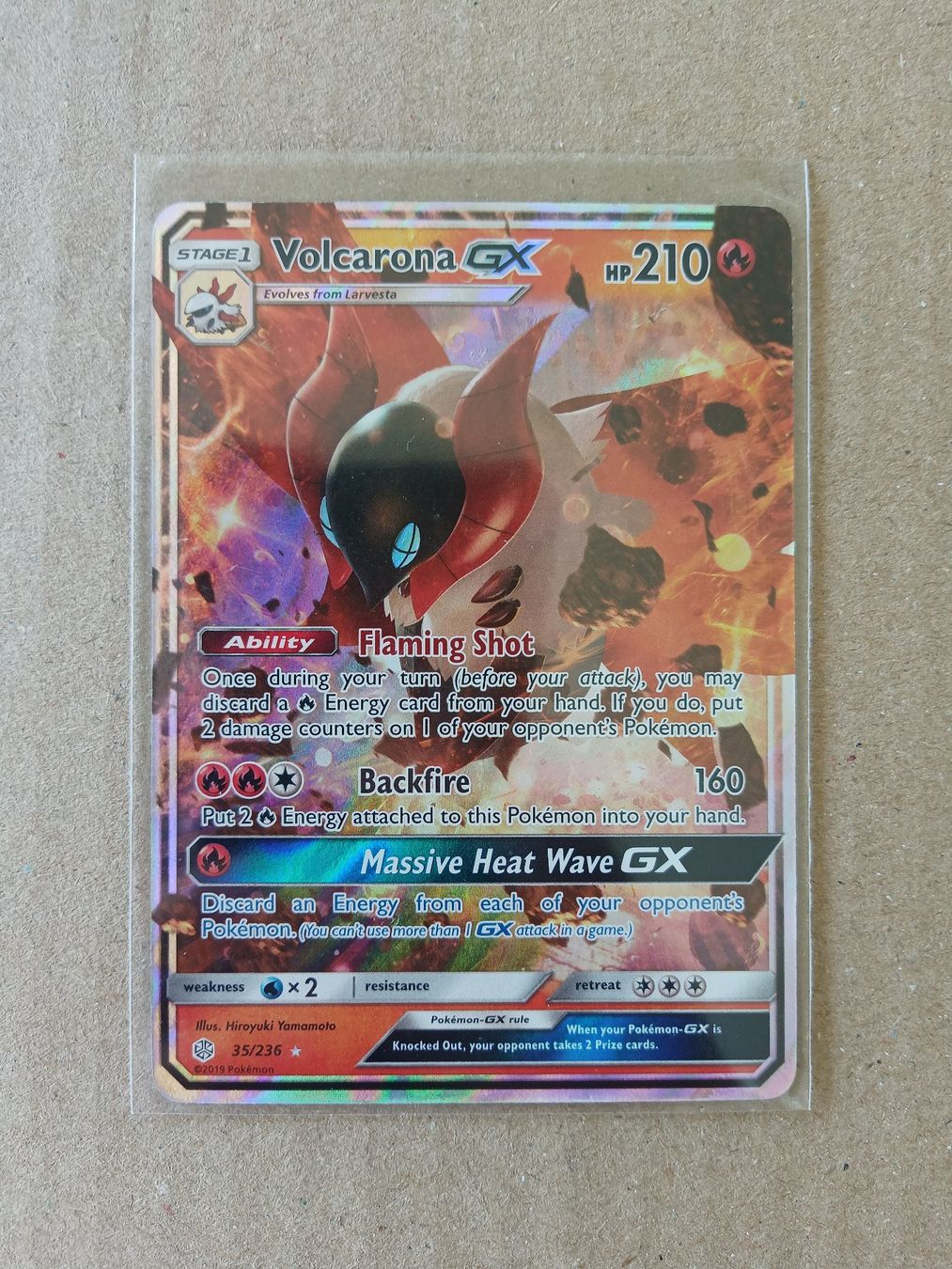 Pokémon Sammelbilder & Trading cards: Volcarona GX - Pokemon Englisch – Gebraucht aus Altstätten SG von GGsGameshop