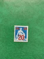 Briefmarke Helvetia 20 Rp statt 25 blau guter Zustand